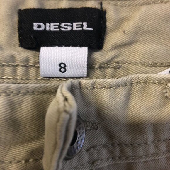 Diesel Size 8 Tan Khaki Shorts - Picture 3 of 5